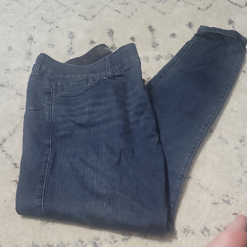 Torrid Dark Blue Skinny Jeans